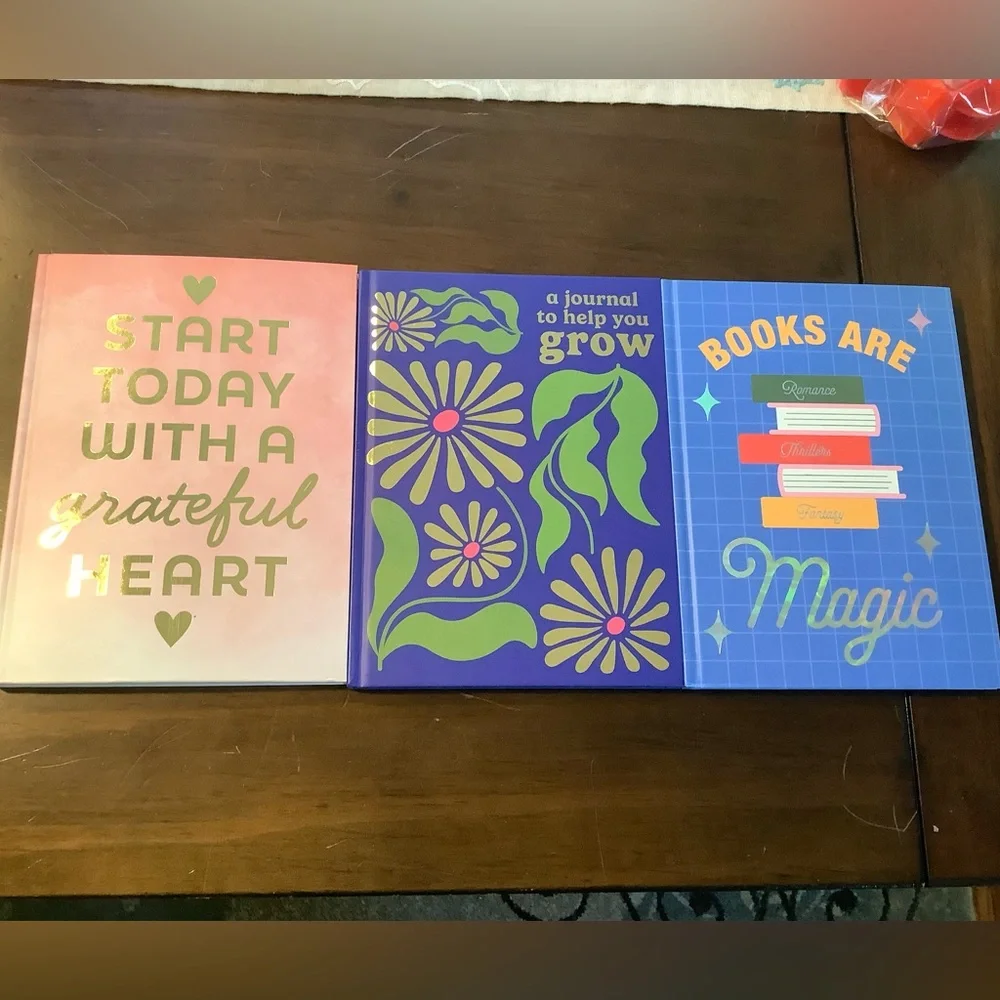 Inspirational Journal Trio - Floral, Blue, Pink